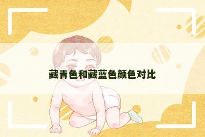 藏青色和藏蓝色颜色对比
