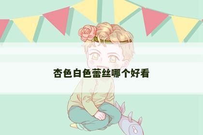 杏色白色蕾丝哪个好看