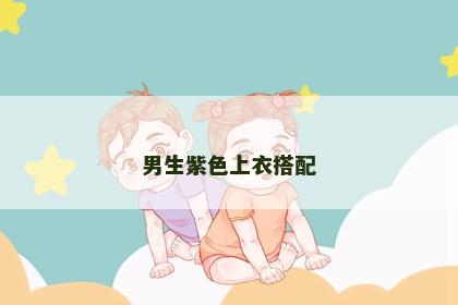 男生紫色上衣搭配