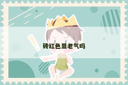 砖红色显老气吗
