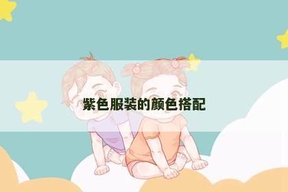 紫色服装的颜色搭配