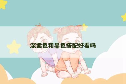 深紫色和黑色搭配好看吗