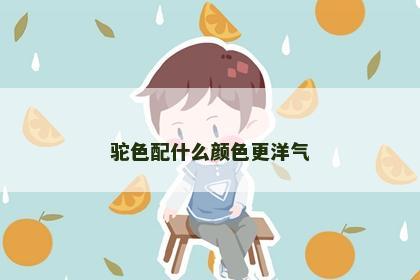 驼色配什么颜色更洋气