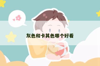 灰色和卡其色哪个好看