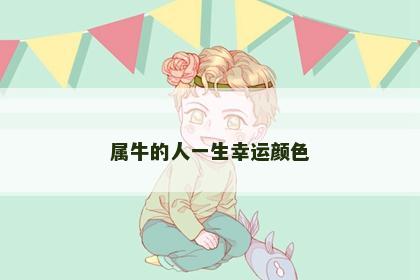 属牛的人一生幸运颜色