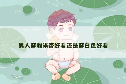 男人穿雅米杏好看还是穿白色好看 男人穿雅米杏好看还是穿白色好看