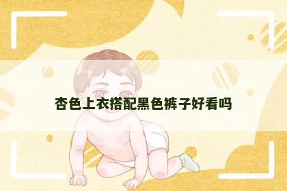杏色上衣搭配黑色裤子好看吗 杏色上衣搭配黑色裤子好看吗