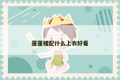 蓬蓬裙配什么上衣好看