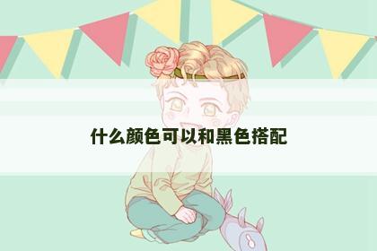 什么颜色可以和黑色搭配