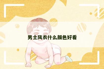 男士风衣什么颜色好看