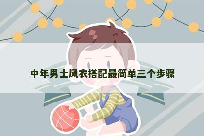 中年男士风衣搭配最简单三个步骤