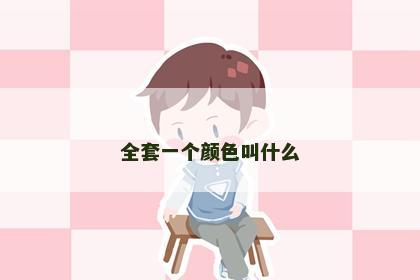 全套一个颜色叫什么