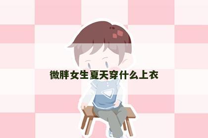微胖女生夏天穿什么上衣