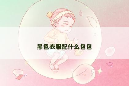 黑色衣服配什么包包