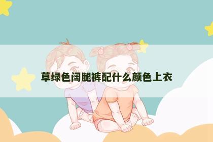 草绿色阔腿裤配什么颜色上衣
