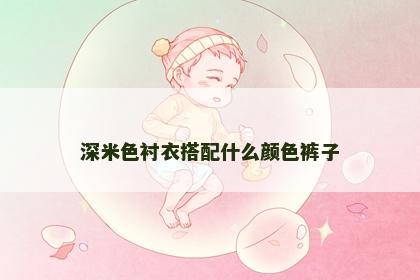 深米色衬衣搭配什么颜色裤子 深米色衬衣搭配什么颜色裤子