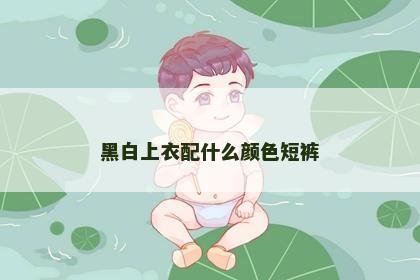 黑白上衣配什么颜色短裤