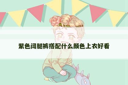 紫色阔腿裤搭配什么颜色上衣好看