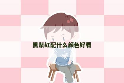 黑紫红配什么颜色好看