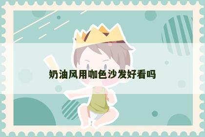 奶油风用咖色沙发好看吗