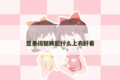 竖条阔腿裤配什么上衣好看