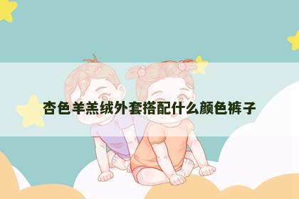 杏色羊羔绒外套搭配什么颜色裤子