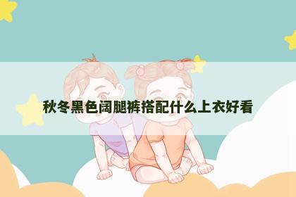 秋冬黑色阔腿裤搭配什么上衣好看