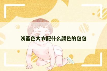 浅蓝色大衣配什么颜色的包包