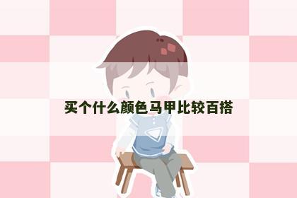 买个什么颜色马甲比较百搭