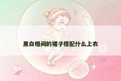 黑白相间的裙子搭配什么上衣