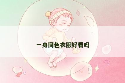 一身同色衣服好看吗
