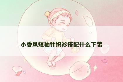 小香风短袖针织衫搭配什么下装