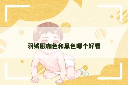 羽绒服咖色和黑色哪个好看