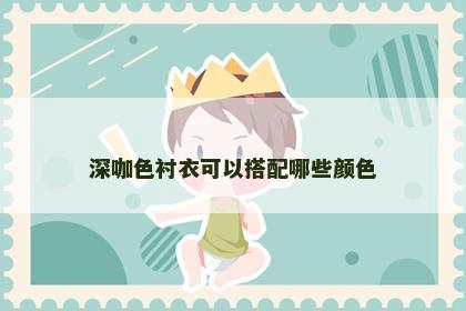 深咖色衬衣可以搭配哪些颜色